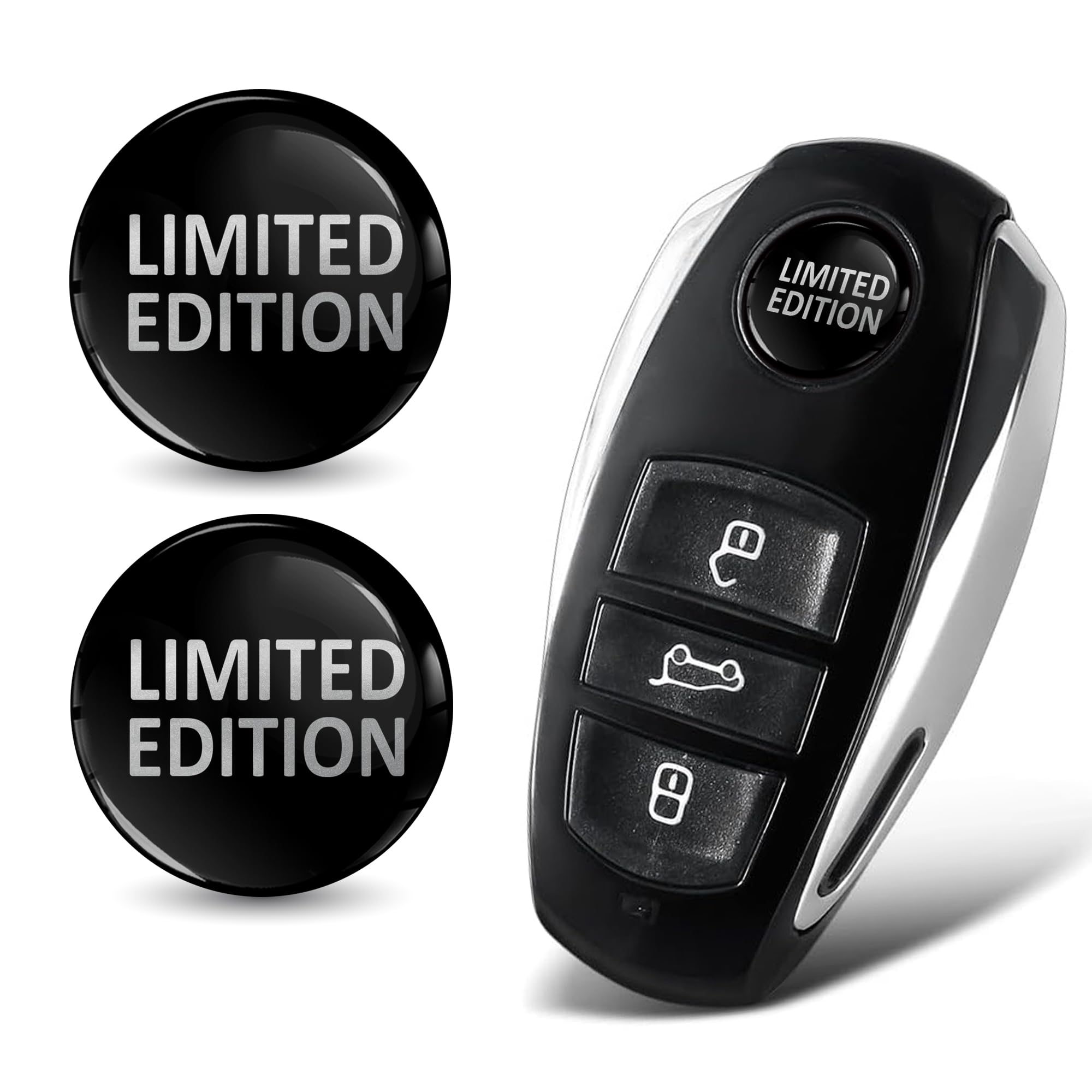 2 x Ø 14 mm naklejka na klucze, edycja limitowana, emblemat, naklejki na pilota zdalnego sterowania, do samochodu, Moto Logo, Key Badge Tuning KSK 25