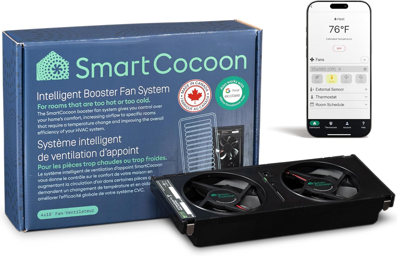 4″X10″ Register Booster Fan – Smart Dual Air Conditioner & Heater Floor Fan – Integrates With Ecobee & Nest Thermostats – Syncs To Your HVAC System & Smartphone Control 4″X10″ Register Booster Fan – Smart Dual Air Conditioner & Heater Floor Fan – Integrates With Ecobee & Nest Thermostats – Syncs To Your HVAC System & Smartphone Control