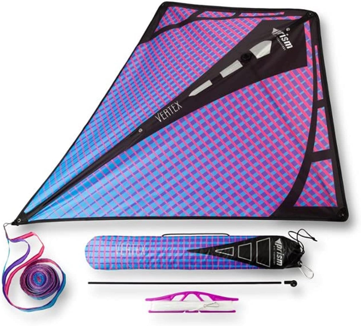 Prism Kite Technology Vertex High Flying Diamond Kite with 10' Long