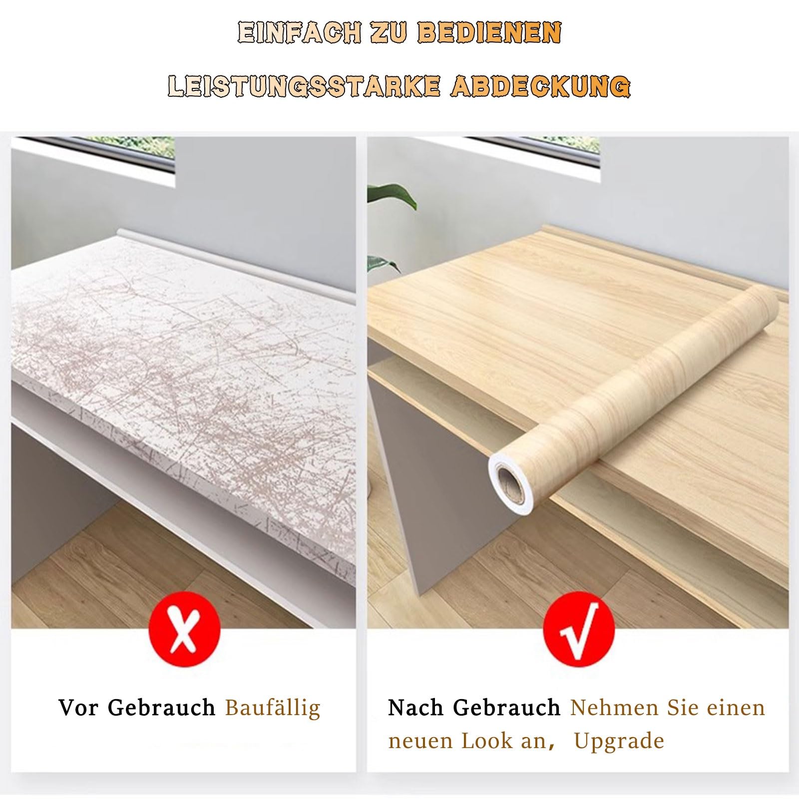 Samoprzylepna tapeta imitująca drewno Folia samoprzylepna z drewna, wielokolorowa, w wielu rozmiarach, do mebli(Optionen 1,80W x 200L cm)