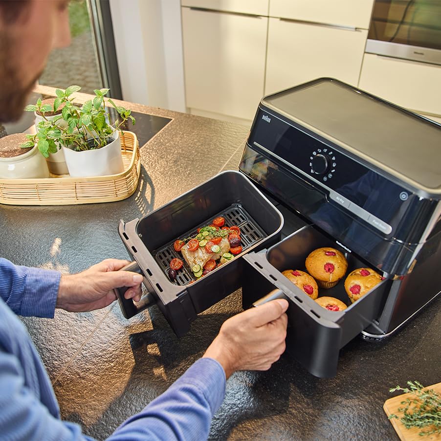 Braun TwinCook 5 frytkownica powietrzna 2 w 1 10 l (TB5053IBK)