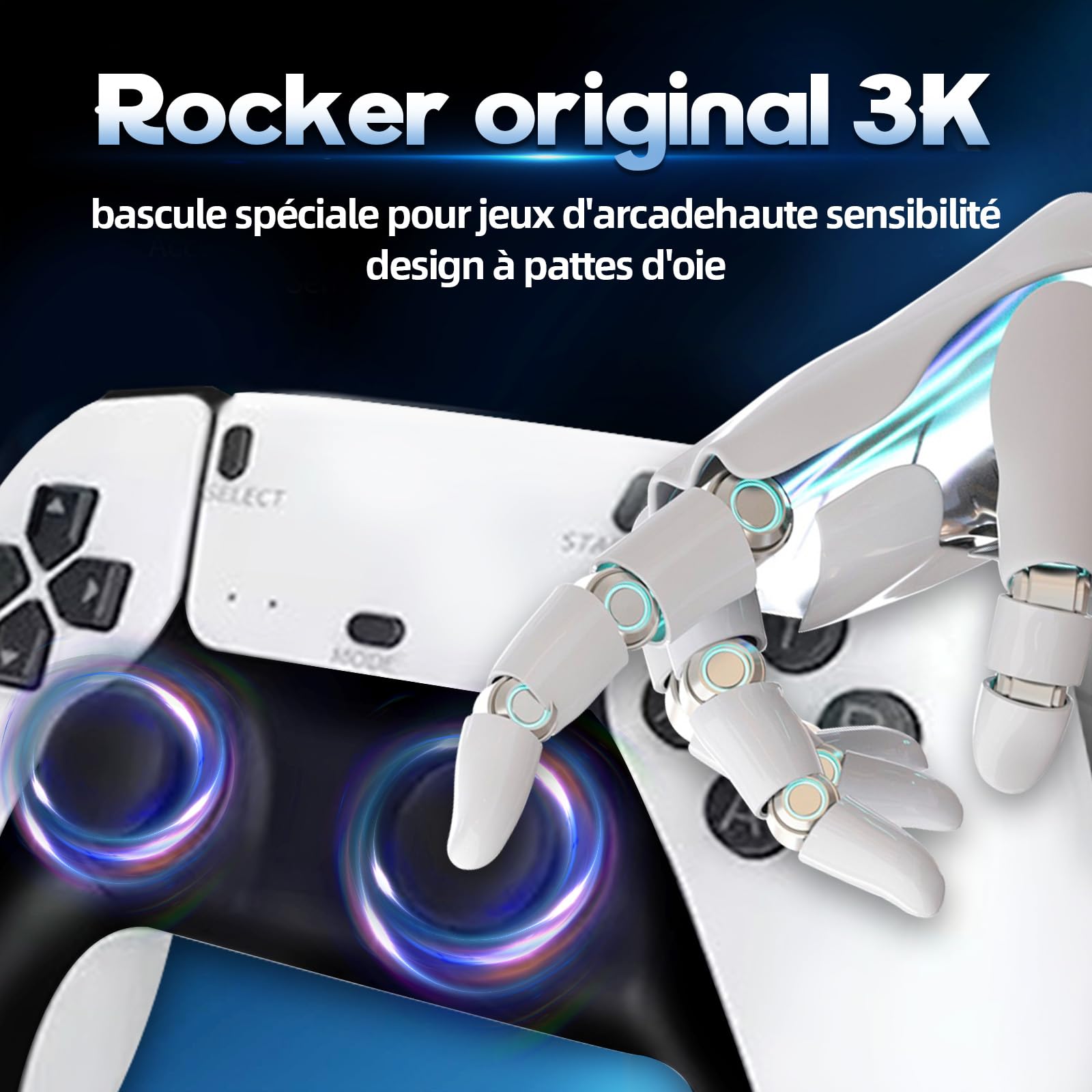 M15 Console de Jeu rétro Retro Game Stick 4K,50000+ Jeux,28 Émulateur,Console de Jeux Portable HDMI avec Deux Manettes sans Fil 2.4Ghz,Console de Jeux vidéo rétro Plug and Play pour TV (128G)