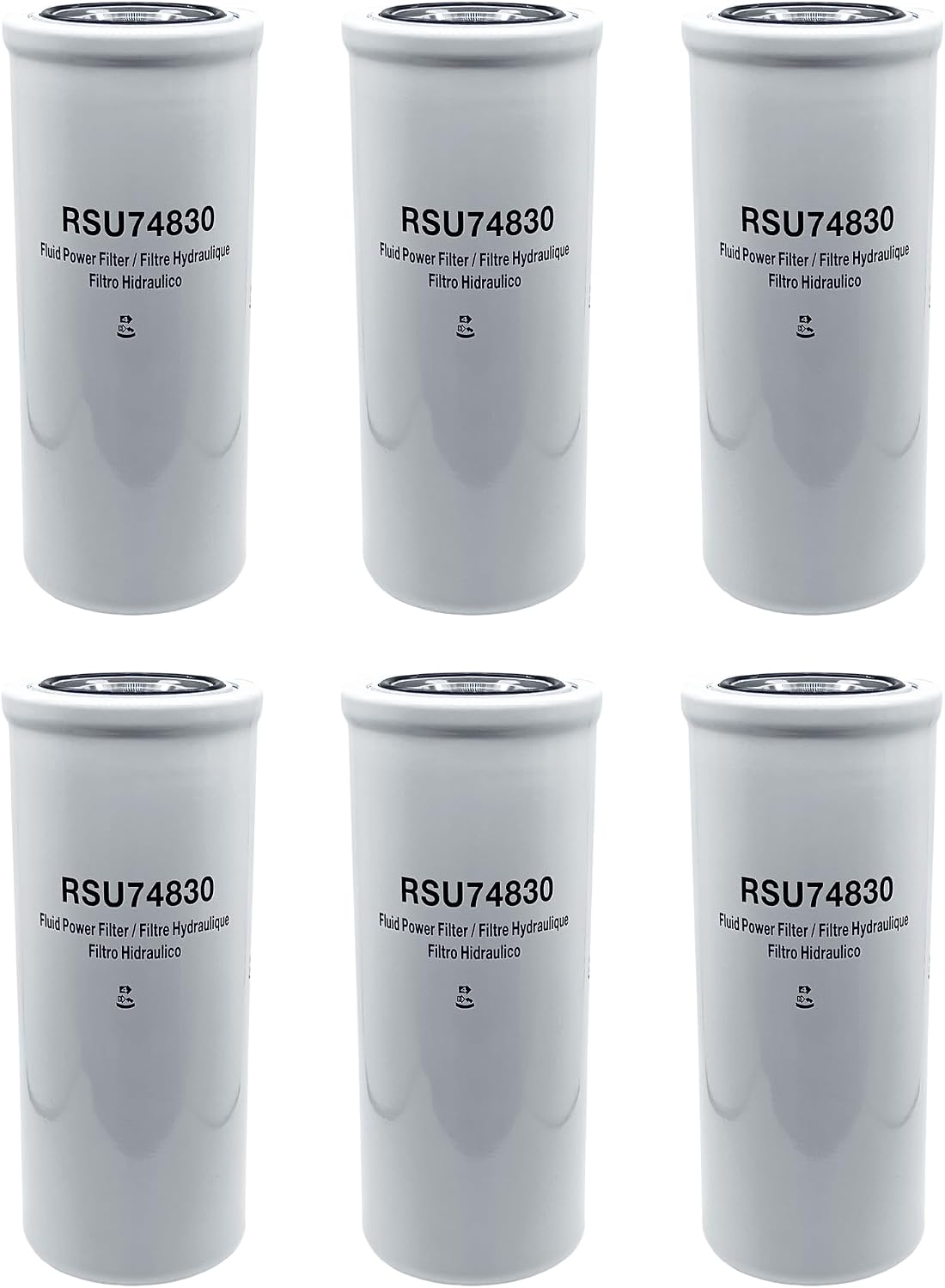 HERO Spin-On Hydraulic Oil Filter Replaces GEHL 074830 Fits Gehl 4640 5640 SL4640 SL5640 Skid Steer Loaders and More Pack of 12
