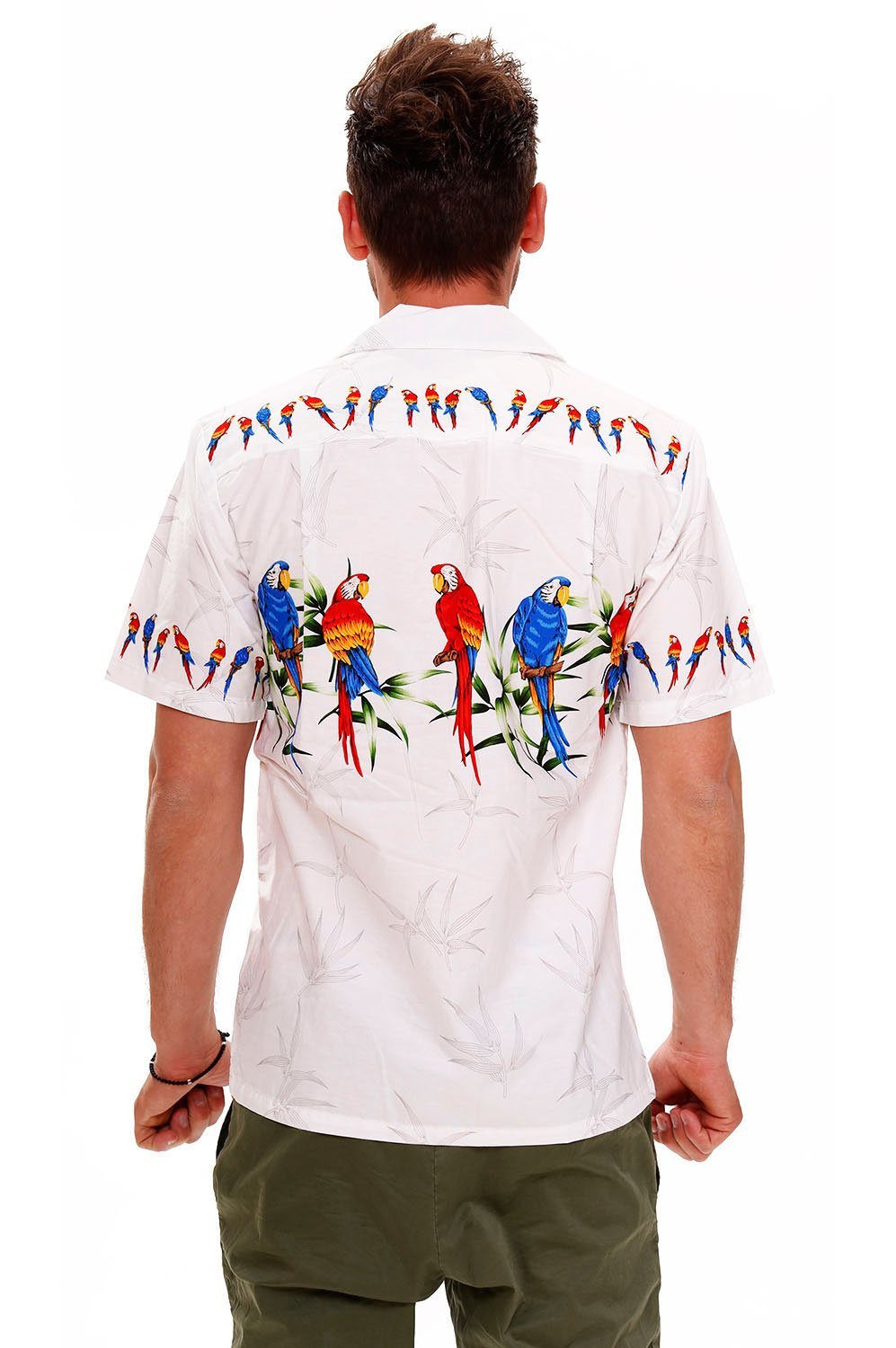 P.L.A. Pacific Legend | Camicia Hawaiana Originale | per Uomo | S - 4XL | Manica Corta | Tasca Anteriore | Hawaiian-Stampa | Auto Strada Designs