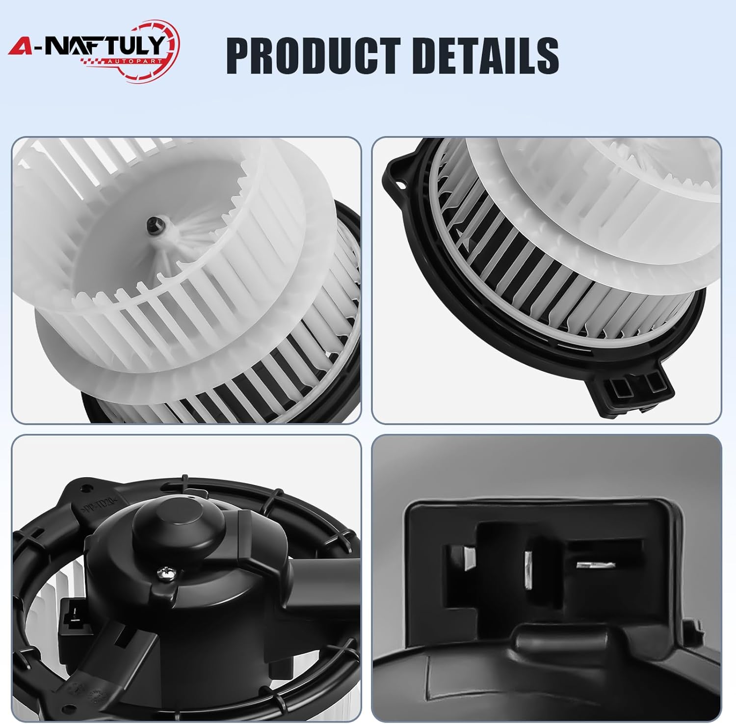 AC Blower Motor Fan Replacement Fits for 2004-2006 Scion xA xB L4 1.5L, 2003-2005 Toyota Echo L4 1.5L, Front HVAC Plastic Heater Blower Motor, 700172, 8710352080