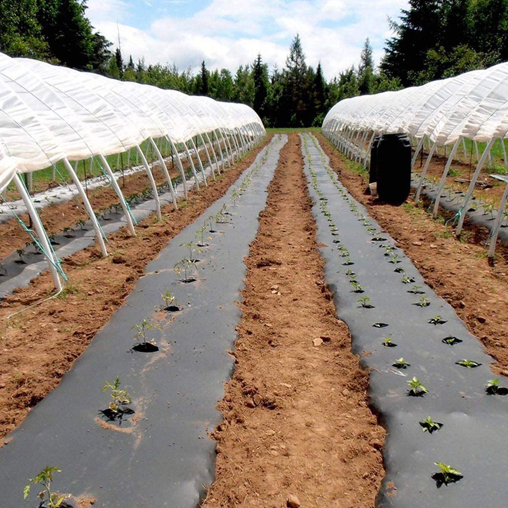 Película de ensilado a prueba de pinchazos para estanque agrícola de invernadero – Película flexible para estanque – Membrana de PVC blanco y negro de 0,12 mm de grosor, antifugas
