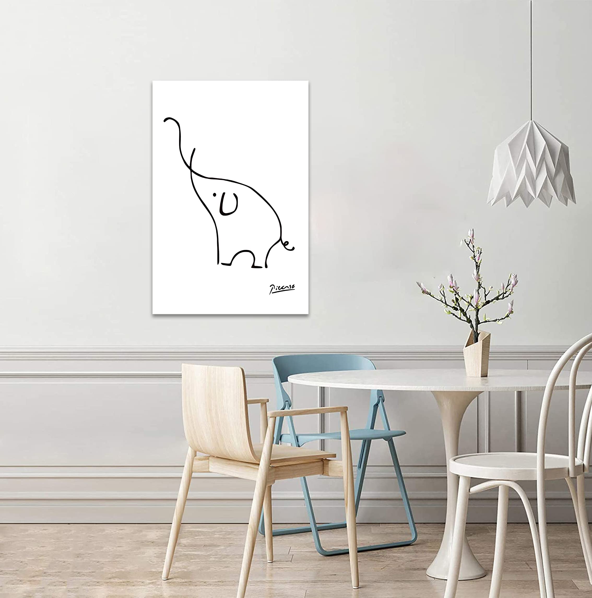 Amazon.co.jp: ポスター ピカソ アートパネル 抽象画 象 絵画 動物