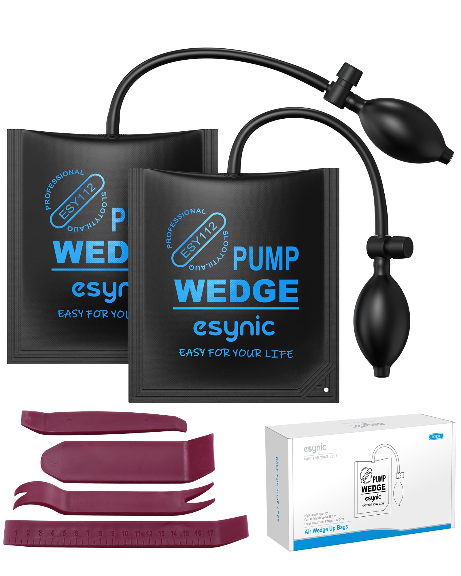 Sac de pompe à air eSynic ultra résistant coussin de levage avec outils auto