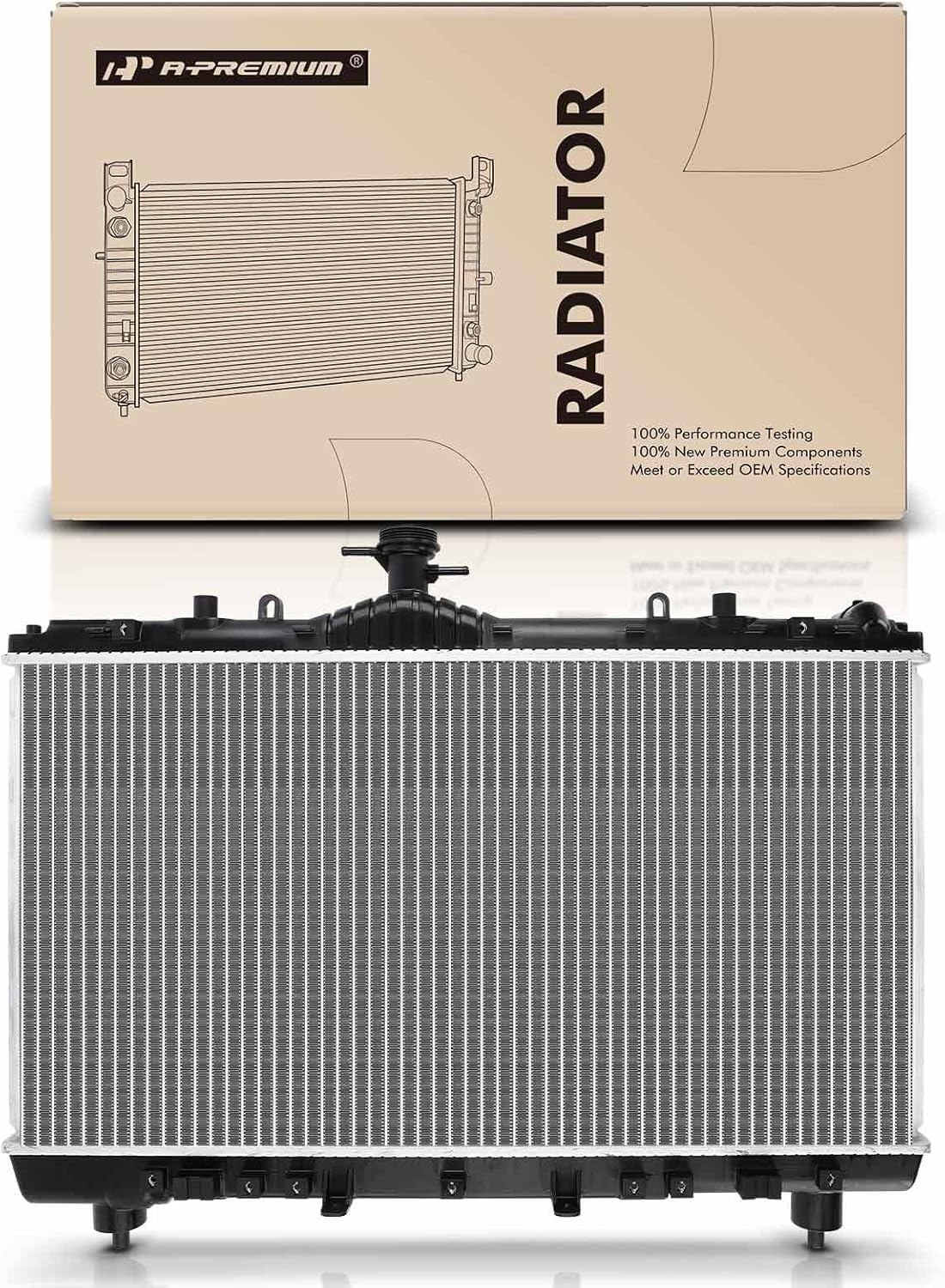 A-Premium Engine Coolant Radiator with Transmission Oil Cooler Compatible with Chevrolet Chevy Camaro LT/LS 2012 2013 2014 2015 V6 3.6L, Automatic Transmission