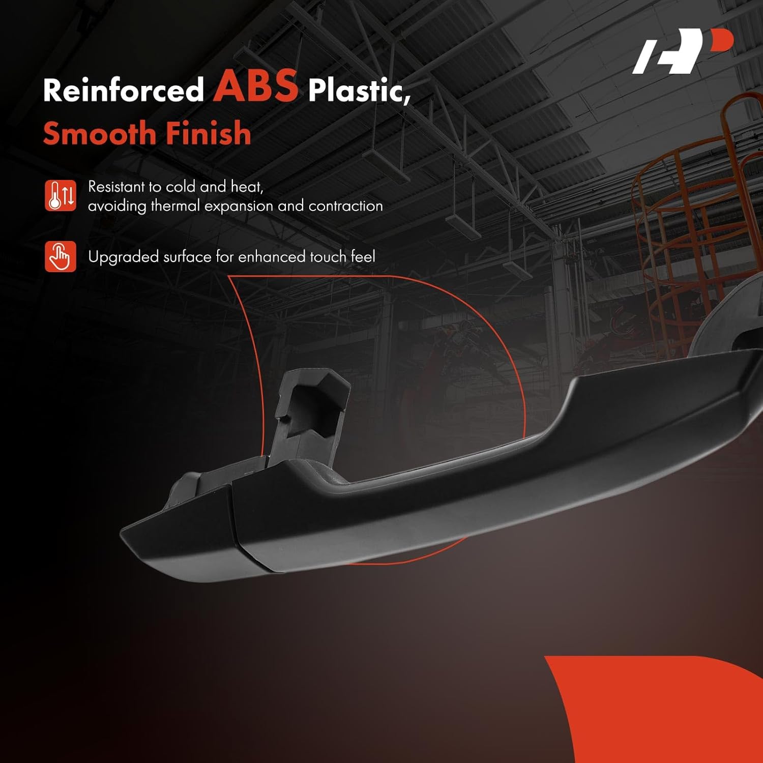 A-Premium Front or Rear Right Passenger Side Exterior Door Handle Compatible with Honda CR-V CRV 2017-2022, Primed Black, Replace# 72147-TLA-A71ZG, 72147-TLA-D71