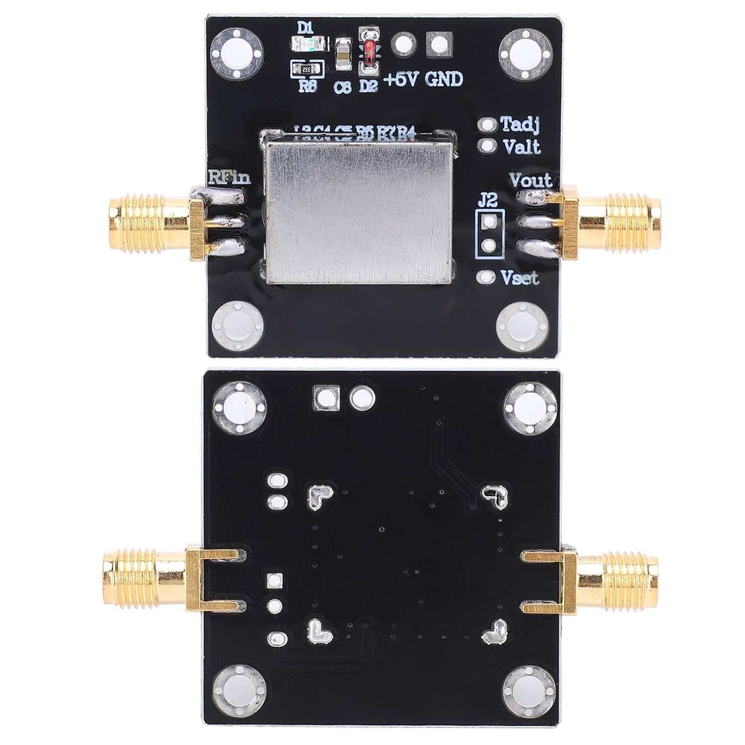 Power Meter Module AD8317 Logarithmic Detector 1MHz - 10GHz 60dB Range - Accurate RF Power Monitoring, Compact Design for Radio Detection and Wireless Applications