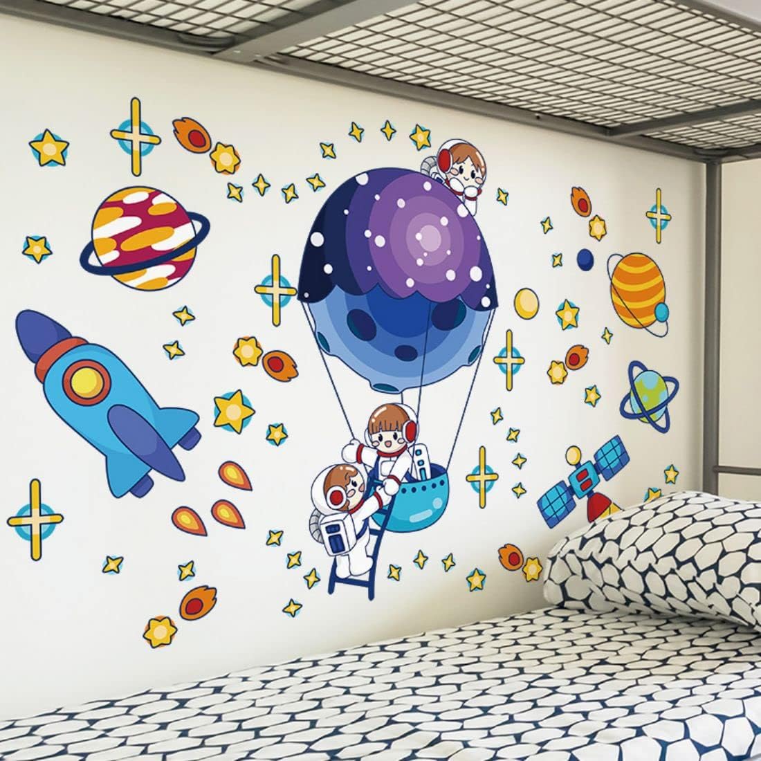 Animal Wall Sticker Children Cartoon Zoo DIY Art Decal Self-Adhesive Wallpaper Removable Mural Decorate for Living Room TV Sofa Background Baby Bedroom Kids Room Nursery : Baby