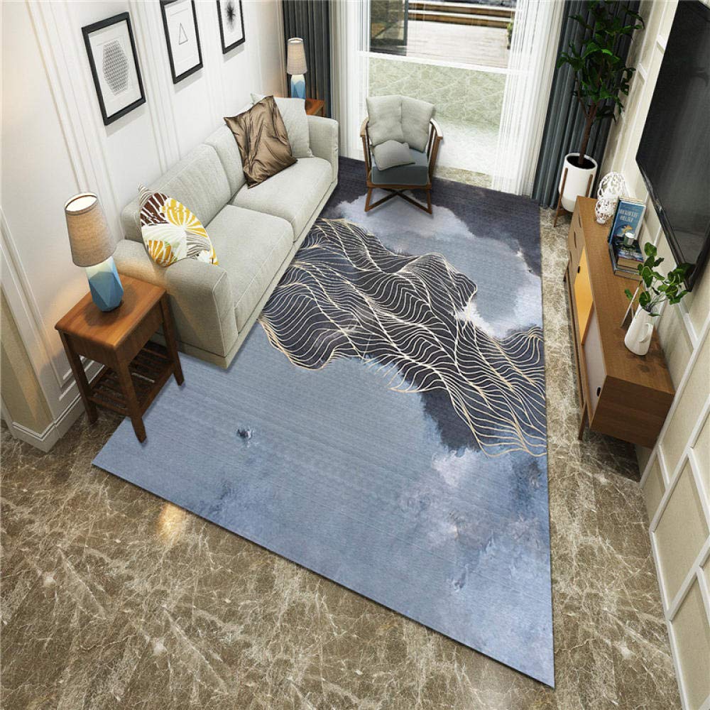 Tapis de salle à manger antidérapant en velours pour une maison élégante