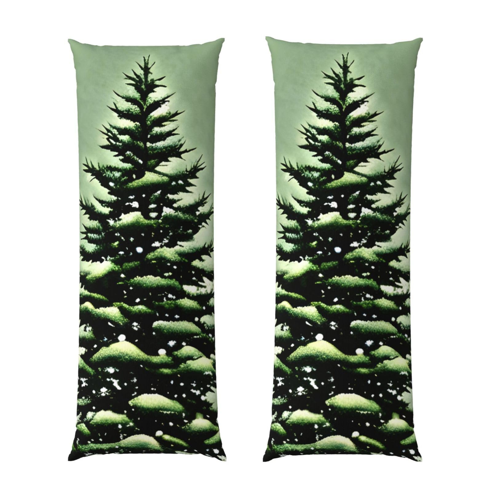 Housse de coussin de corps imprimée paysage taie oreiller longue respirante et douce