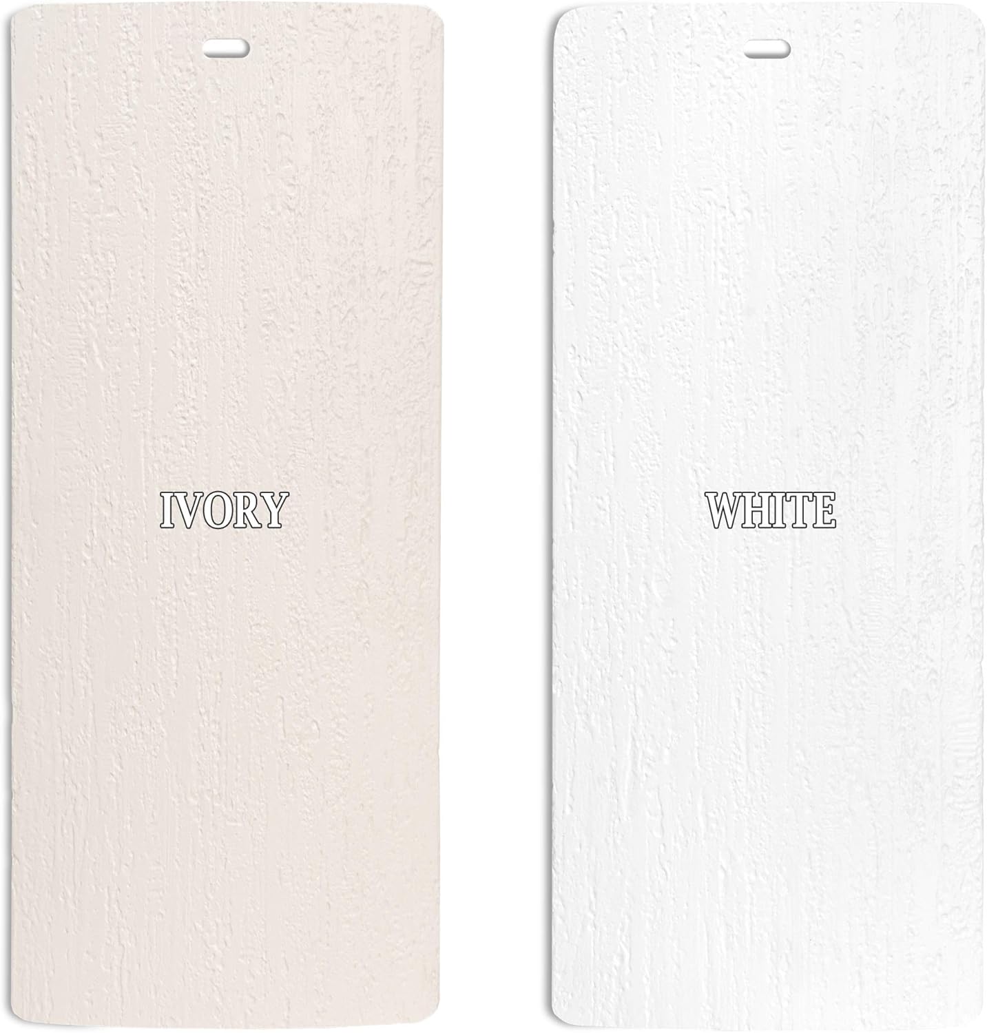 DALIX Rustic White Vertical Blinds Slat Replacement Parts 64.5" Window 5 Pack