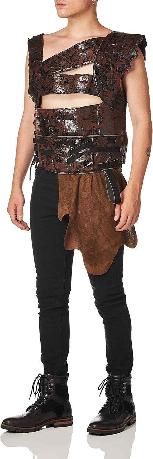 Rubies Medieval Fantasy Faux Leather Body Armour for Adults, Men's No Size