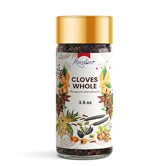 Ramaroma Cloves Whole Laung 3.5oz 100g Great for Food, Tea, Hand Selected, Spice,  All Natural | NON-GMO | Vegan | Gluten Friendly | 100% Natural | No Additives | Easy to Provide Subtle Sweetness but Plenty of Warmth to Any Dish