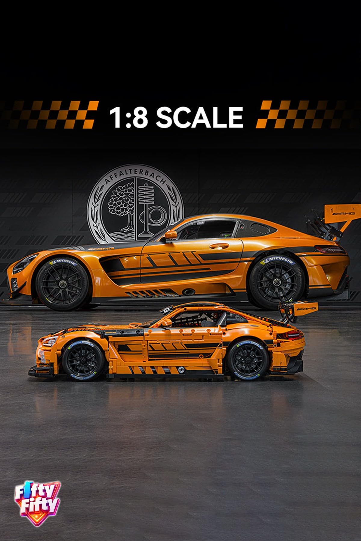 CaDA Master 1:8 Mercedes-AMG GT3 C64008W – 5466 Parça Premium
