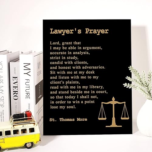 Miniatura 4 de Lienzo inspirador para pared, con cita motivacional de oración de abogado, impresión en lienzo, pintura positiva para oficina, hogar, decoración de