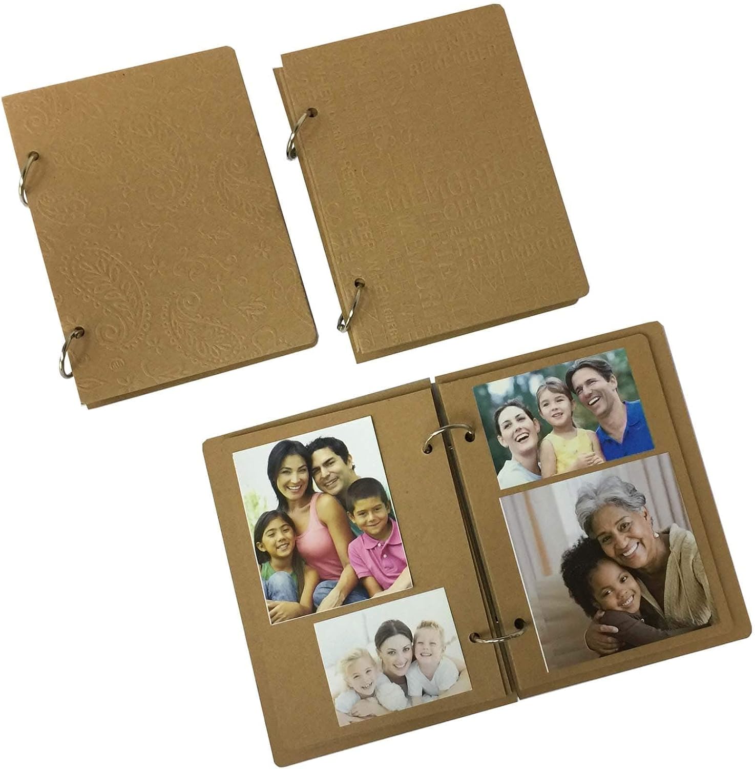 Recollections Assorted Debossed Chipboard Album, 6 Pack