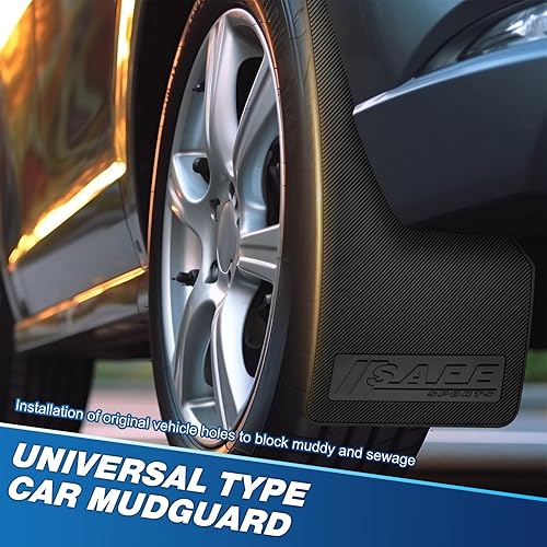 Miniatura 22 de Universal Mud Flaps Fits Most SUVs/MPVs, Not Full-Size SUVs- Standard Size 4-Piece Soft Glue Fenders Splash Guards Set, Heavy Duty Flexible