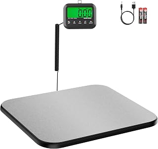 GRAM PRES Shipping Scale, 440 lbs/10g Highly Accurate Postal Scale with Hold/Tare/Pcs, Digital Postage Scale with LCD Display for Packages/Luggage/Post Office/Dog, Battery & USB Cable Included