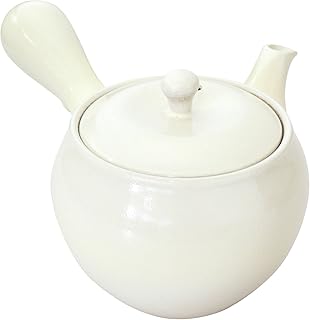 萬古焼 優美 急須 2.5号 (化粧箱入) 粉引 0977-4210