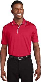 SPORT-TEK DriMesh Sport Shirt with Striped Collar K467