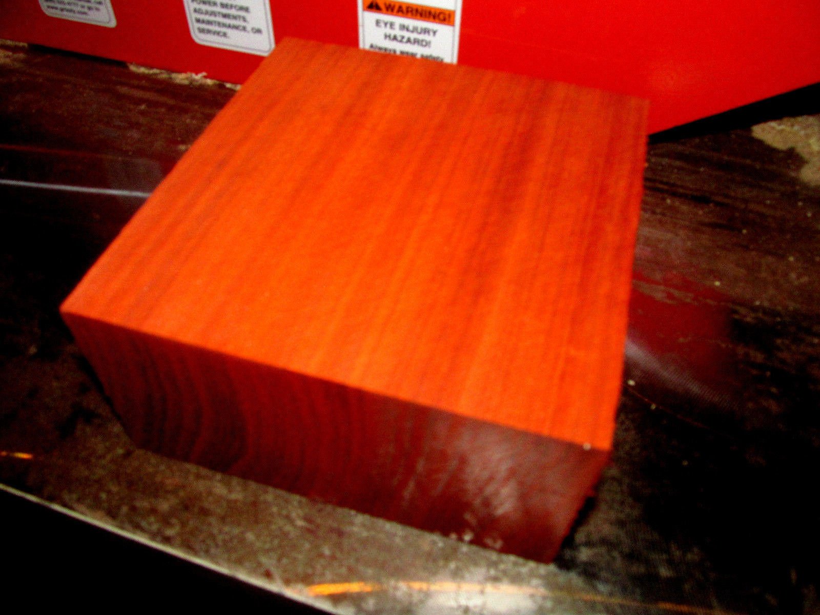 Parahita Store - 1 Pieces 6" X 6" X 3" Exotic Padauk Bowl Blanks - Woodcrafts Materials - Exotic Wood - Wood Working - Unfinished Wood