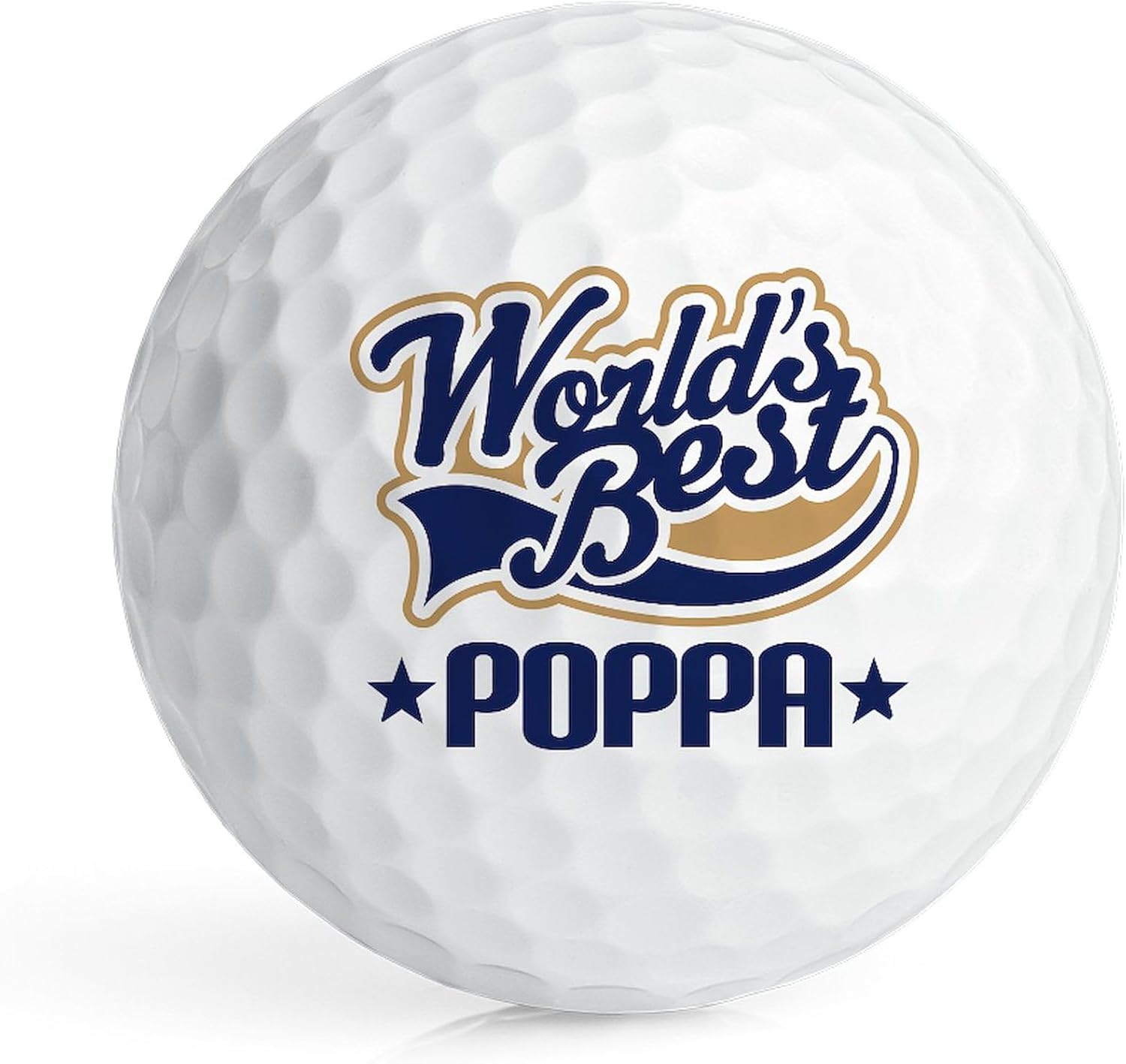 CafePress Worlds Best Poppa Novelty Golf Balls (Pk of 12)