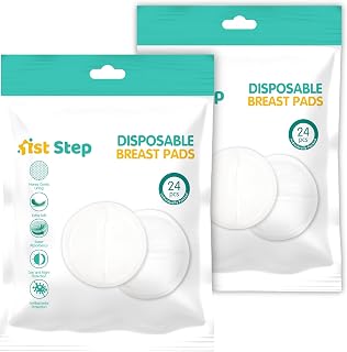 1st Step Honey Comb Lining, Super Absorbent Disposable Breast Pads Nursing Breast pad (48 Pcs Pack)