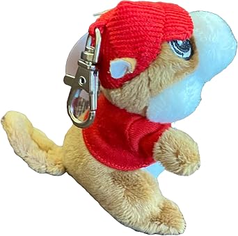 Buc-ee's Beavers 4 Mini Stuffed Plush Keychain Keyring Backpack Clip