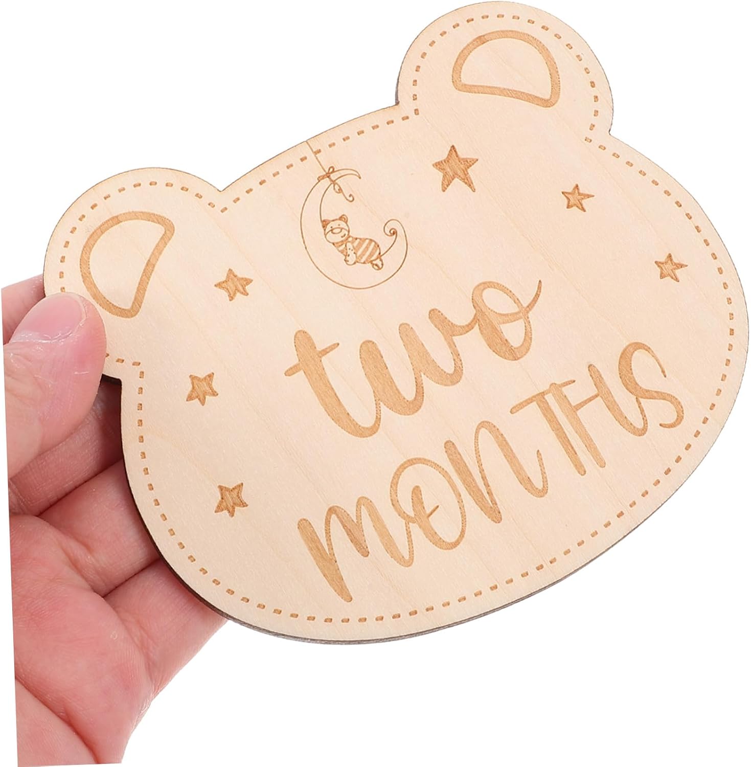 Wooden Growth Cards 14pcs Newborn Monthly Progress Signs for Photo Shoot Announcement Set