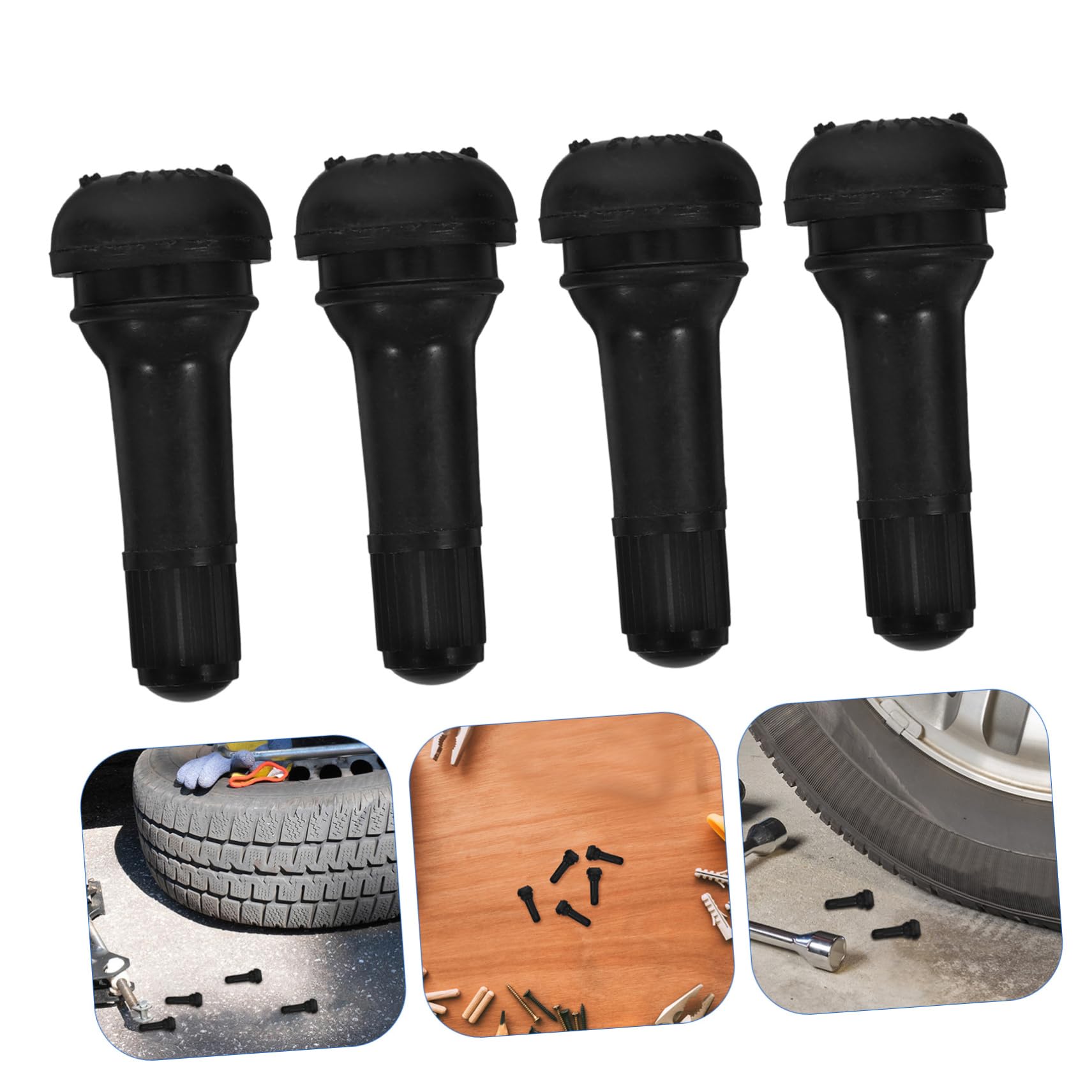 ULTECHNOVO Steli Valvola Pneumatici Tr-413 200 Pezzi Gomma Nera Snap-in | Auto e Moto, Testati Contro Perdite D’aria, Ricambio per Cerchioni Tubeless