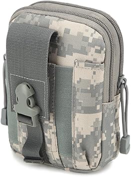 Tactical Army Molle Utility Pouch Carrying Waist Belt Bag with Cell Phone Holster Holder