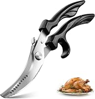 PURPLEBIRD Professzionális Baromfi Olló, 4 mm Rozsdamentes Acél, 103° Vágási Szöggel, Biztonsági Zárral és Rugós Mechanizmussal, Csontokhoz, 1
