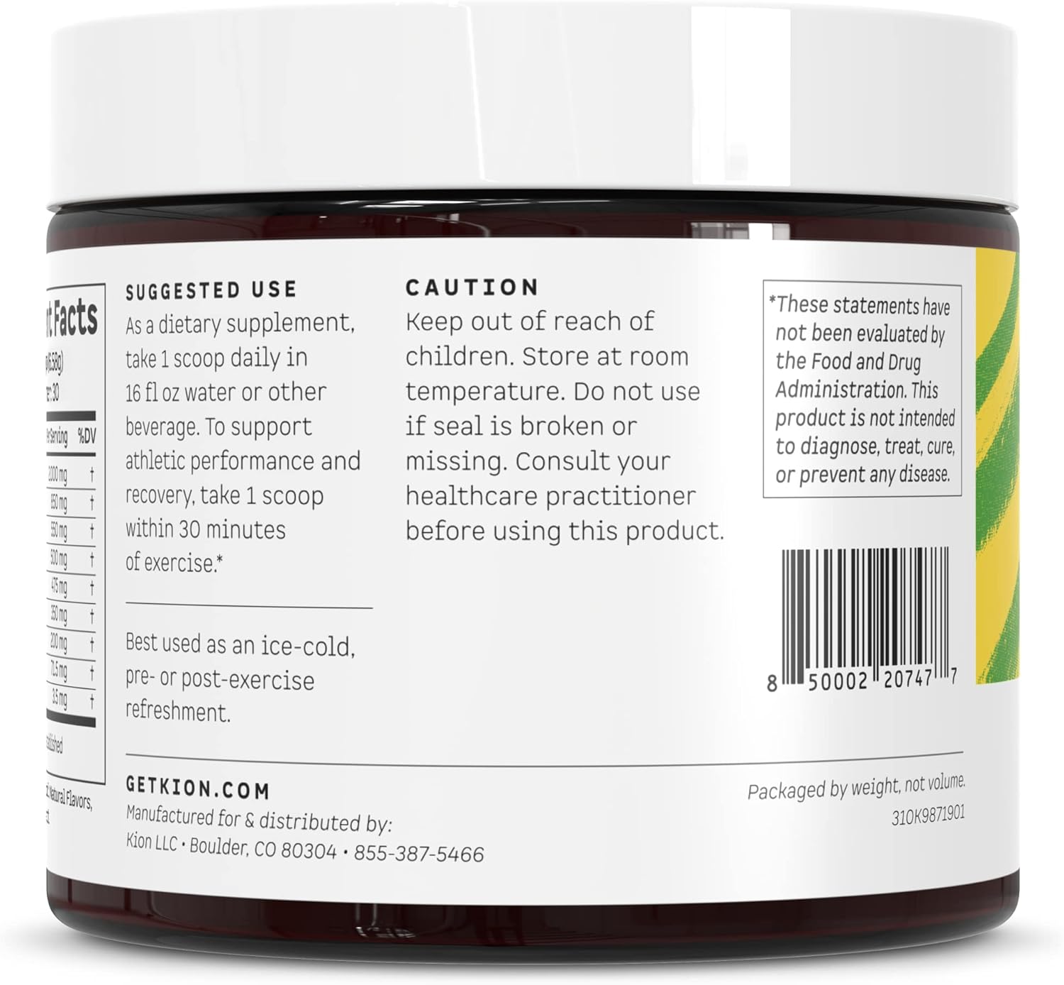 Kion Aminos Essential Amino Acids Supplement - Amino Acid Powder, Amino Energy Powder, Essential Energy Without Caffeine, Essential Amino Acids, BCAA EAA - 30 Servings, Cool Lime - Image 8