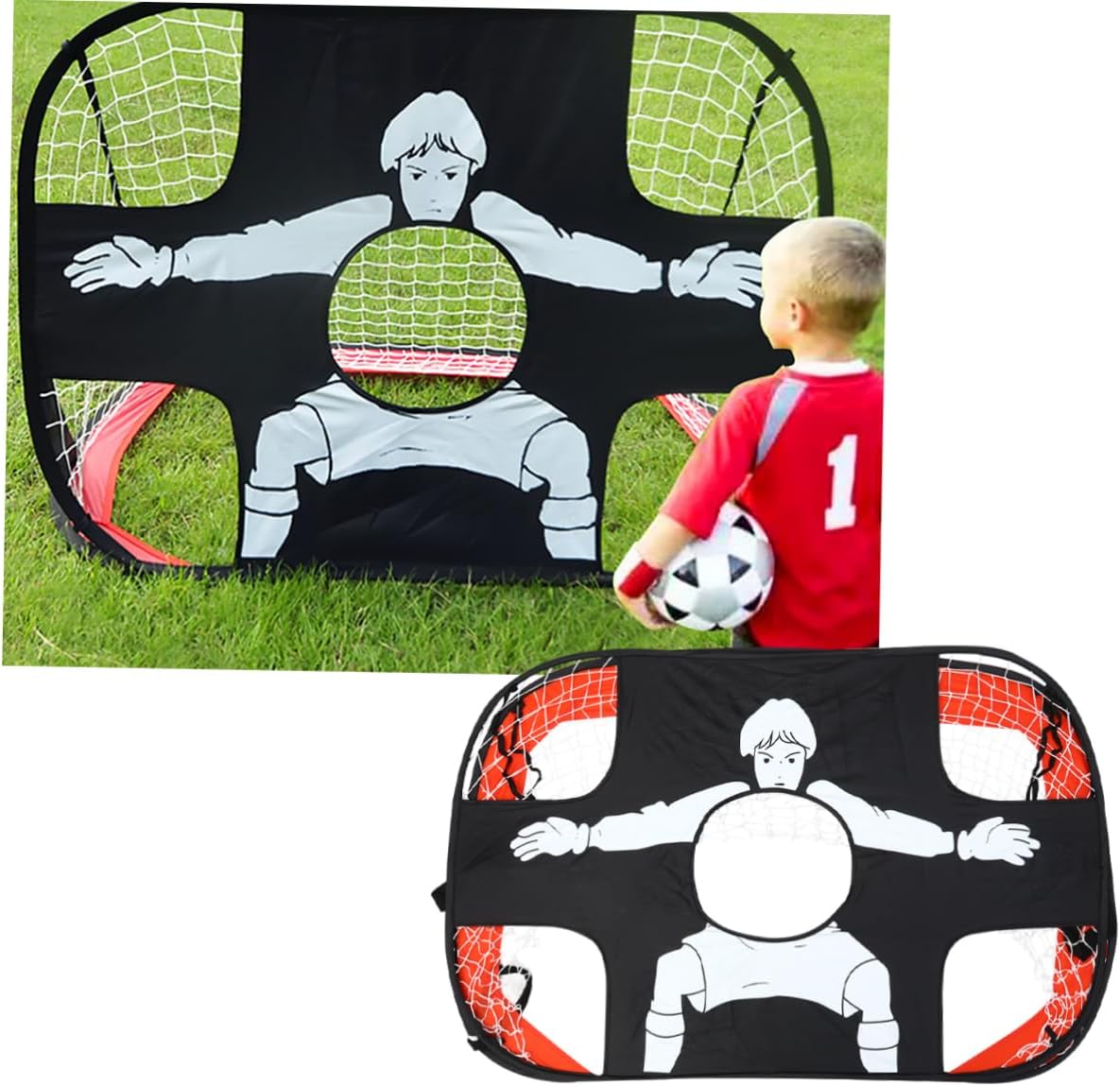 Totority Portable Soccer Goal for Boy Girl Removable and Easy to Store Soccer Net for Practice Goal to Enhance Ball Control and Skills Great