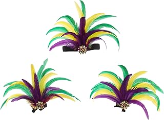 Feather Headpiece Carnival Caribbean Headdress Crystal Brick Showgirl Cosplay Accessories for Women