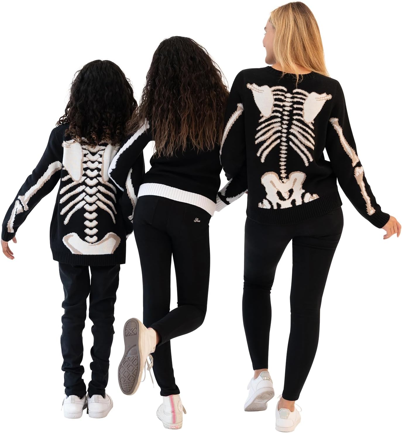 Blizzard Bay Girls' Halloween Skeleton Sweater