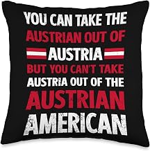 Austrian American Austrian Heritage Austria Pride Origin Austria Proud Austrians America Throw Pillow, 16x16, Multicolor