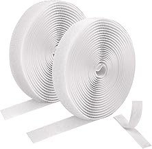 Velcro for Sewing, Velcro Tape Width 1.5 cm x Length 3 Metres (Not Adhesive), Velcro Tape for Sewing, Velcro Bands Sewing for Textiles, Clothing, Shoes, White
