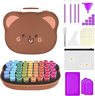 Diamond Painting Storage Containers,60 Slots Diamond Painting Kits,5D Diamond Painting Accessories and Tools for Art Jewelry Bead Rhinestones Organizer