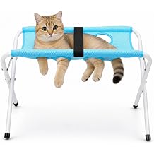 Dpofirs Pet Grooming Hammock Hanging Harness for Cat Nail Clipping, Breathable Dog Bathing Hammock, Secure Folding Multifunctional Grooming Sling Hanger for Picking Ears Bathing & Nail