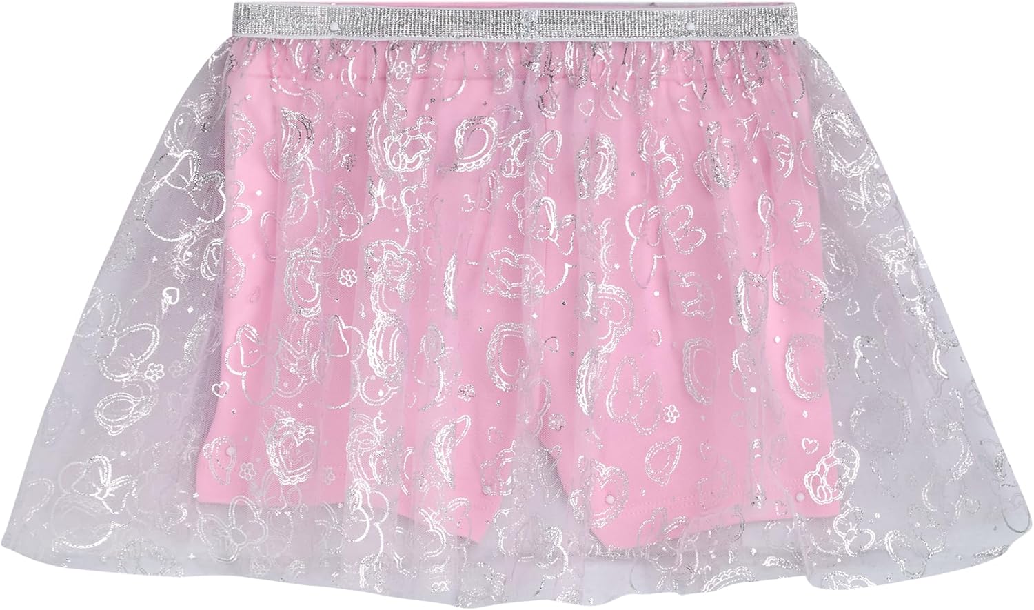 Disney Girls Skirt Set and Pants Set - 5 Piece Minnie Mouse Princess Shirts Leggings and Tutu Skirt for Toddler Girls & Kids