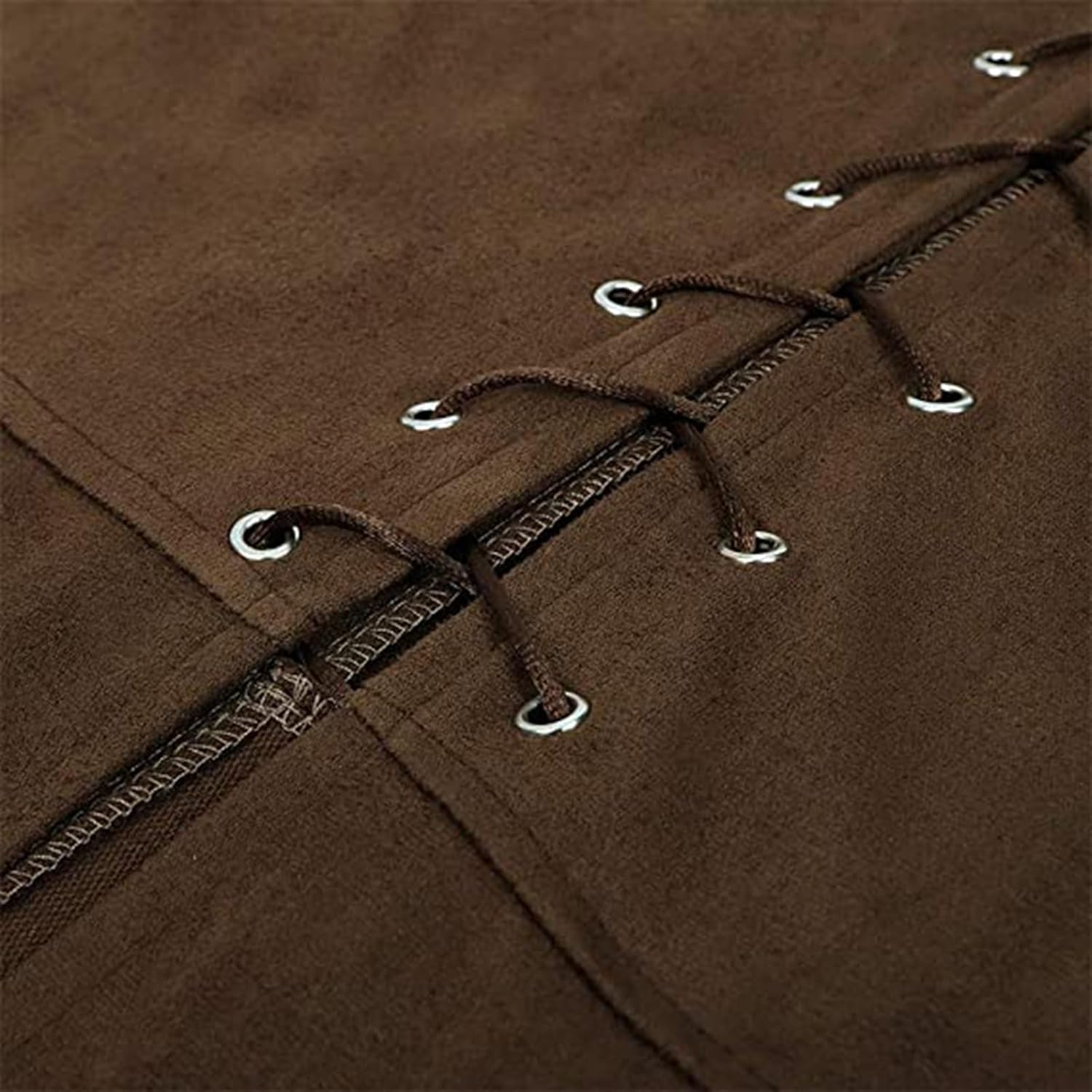 LMYOVE Men's Medieval Renaissance Vest, Steampunk Waistcoat Costume, Pirate Gothic Waistcoat - Image 4