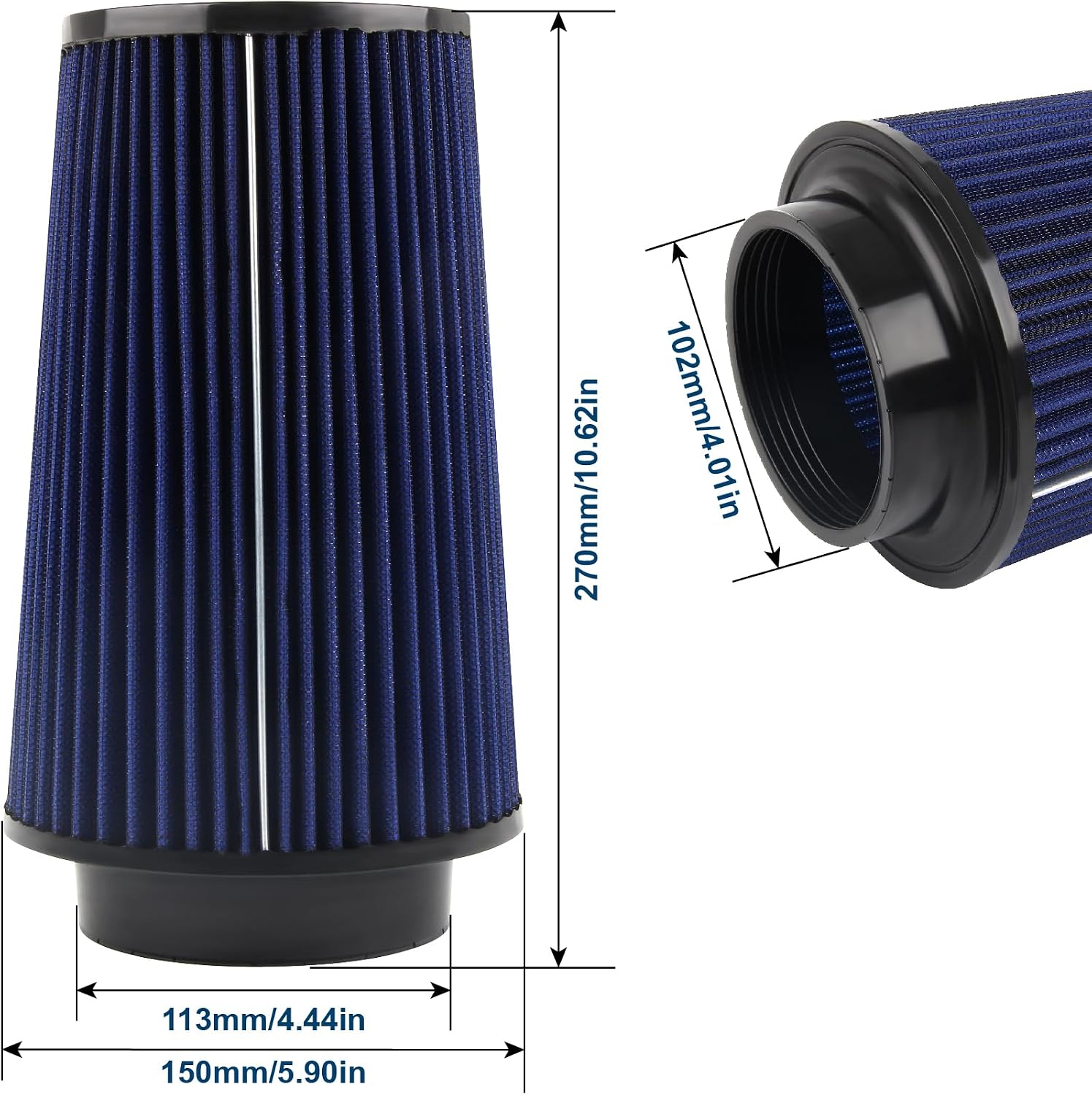 Docas 4" Cold Air Intake Kit for F250, F350, F450 Powerstroke, Silver