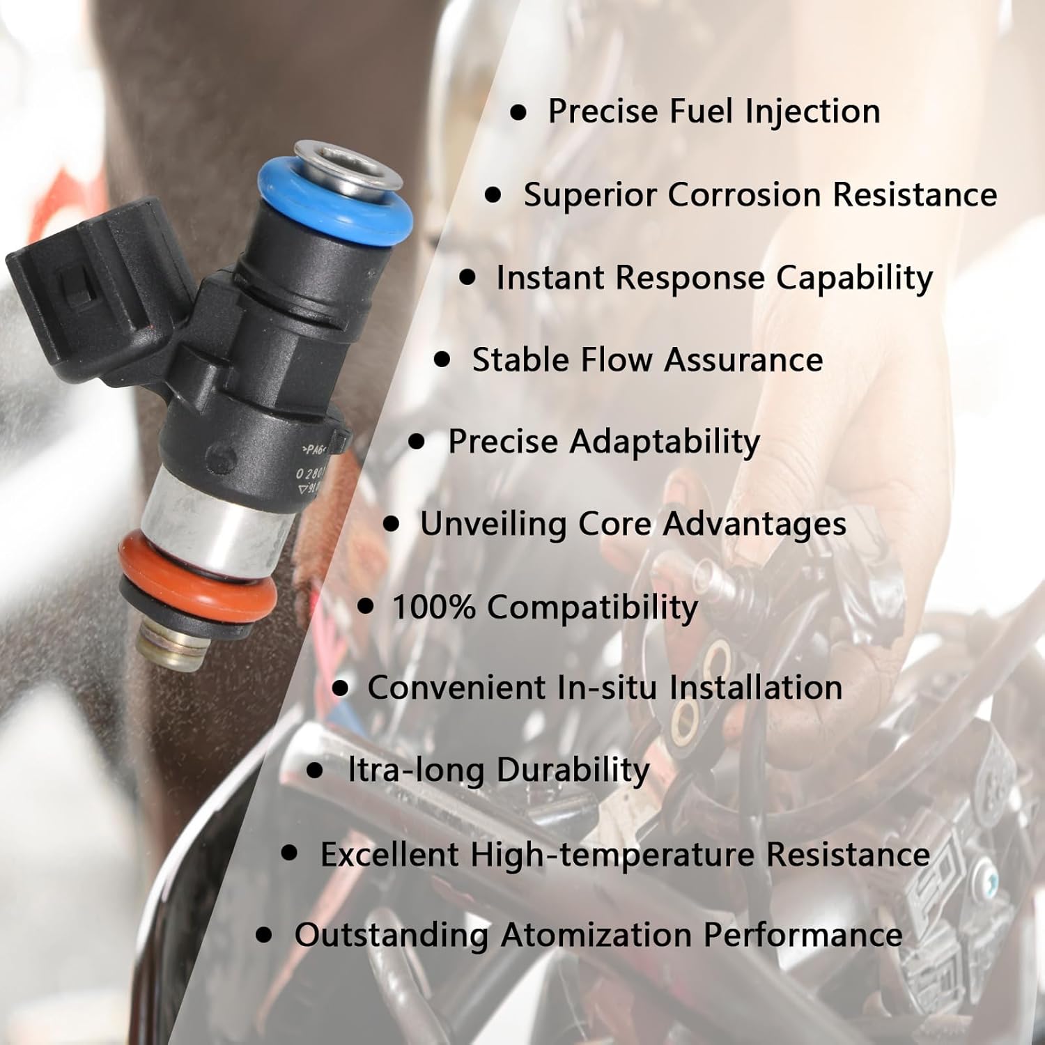 Set of 6 Fuel Injectors - Compatible with Ford Escape Fusion Mazda Tribute Mercury Mariner Milan 2009 2010 2011 2012 3.0L V6 - Replaces FJ998 9L8Z9F593A CM5155