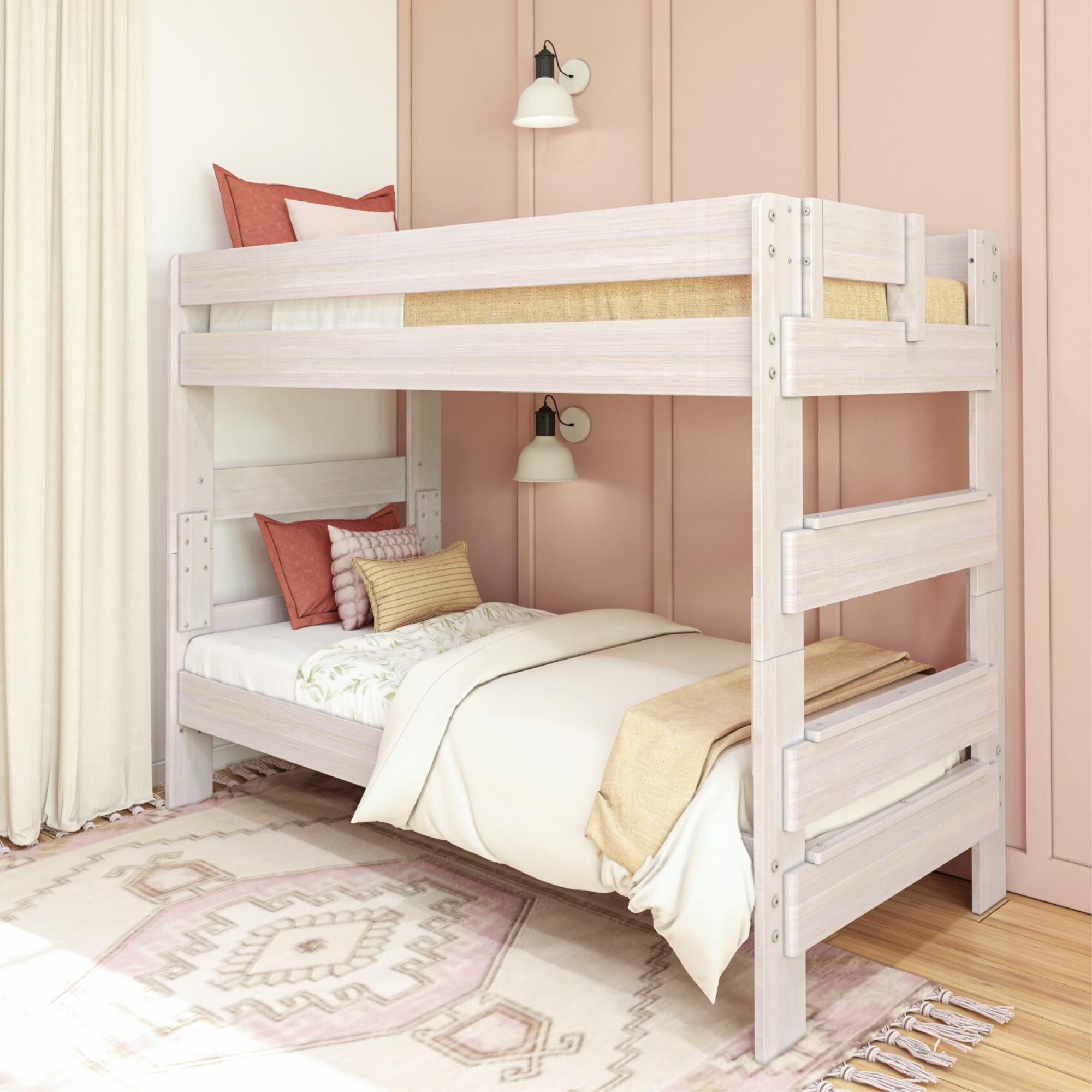 Amazon.com: Max & Lily Bunk Bed, Twin-Over-Twin Bed Frame