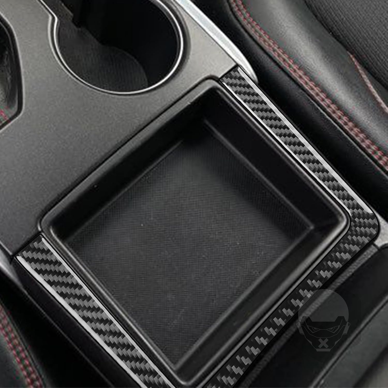 NVCNX Real Premium Carbon Fiber Car Cover Trim Interior Accessories Gear Shift Panel Compatible with Toyota Camry 2015 2016 2017 Black